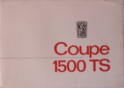 NSU/Fiat Coupe 1500 TS 8 sides 1963